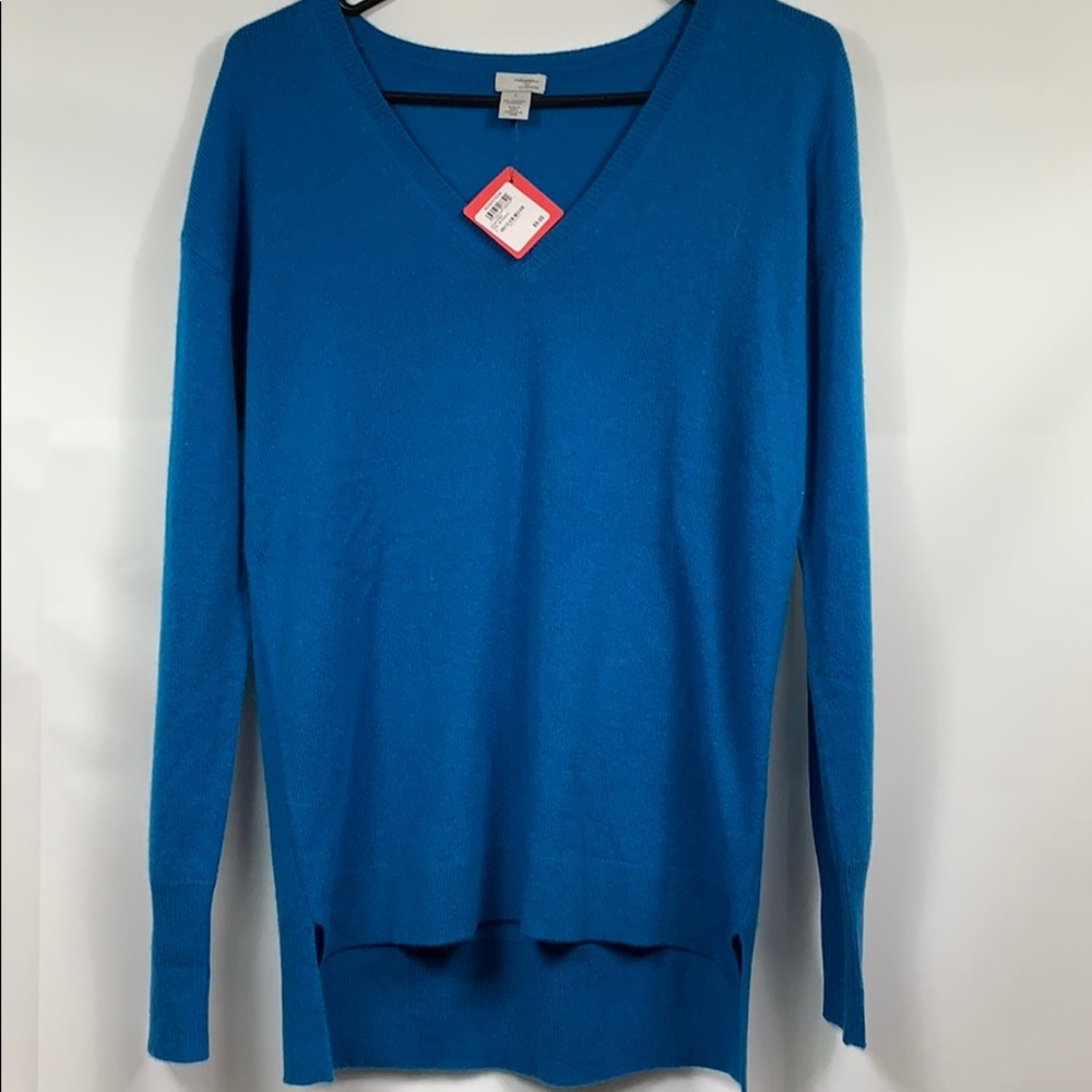 Halogen SMALL blue cashmere sweater NWT